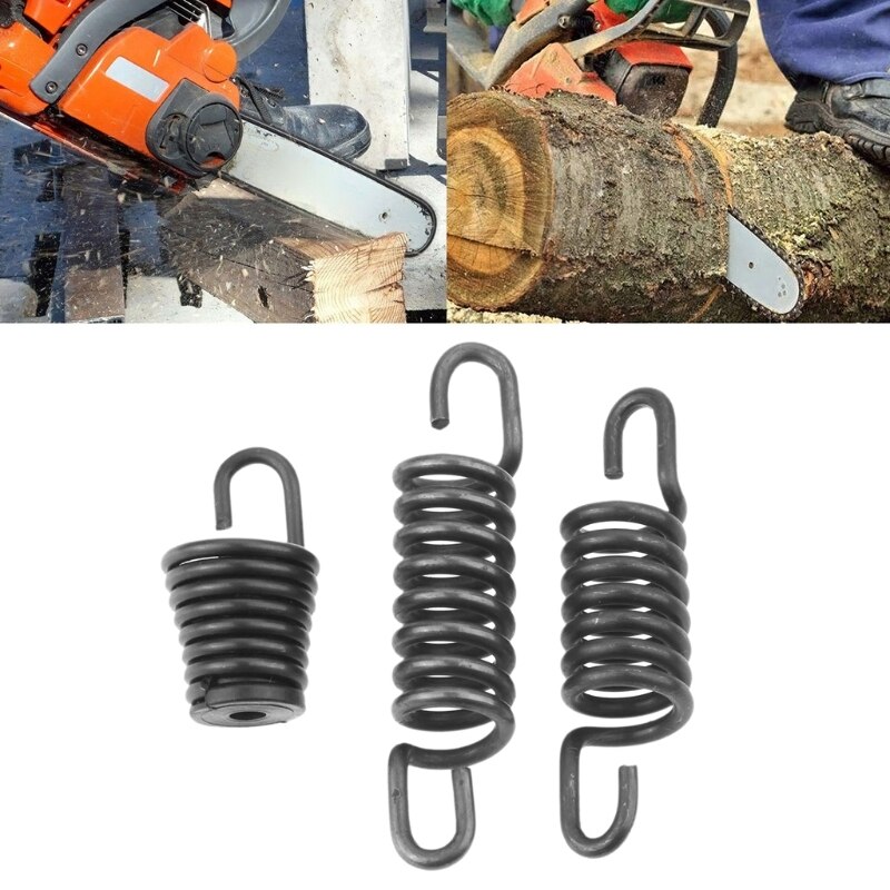Juego de montaje de resorte AV para motosierra, herramientas eléctricas de jardín, compatible con PARTNER 350, 351, 370, 371, 390, 420, 3 uds.