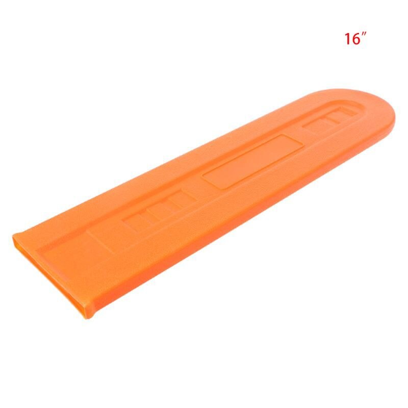 12/16/20/24in Chainsaw Bar Protective Cover Scabbard Protector Universal Guide 77UD: Orange 40.6cm