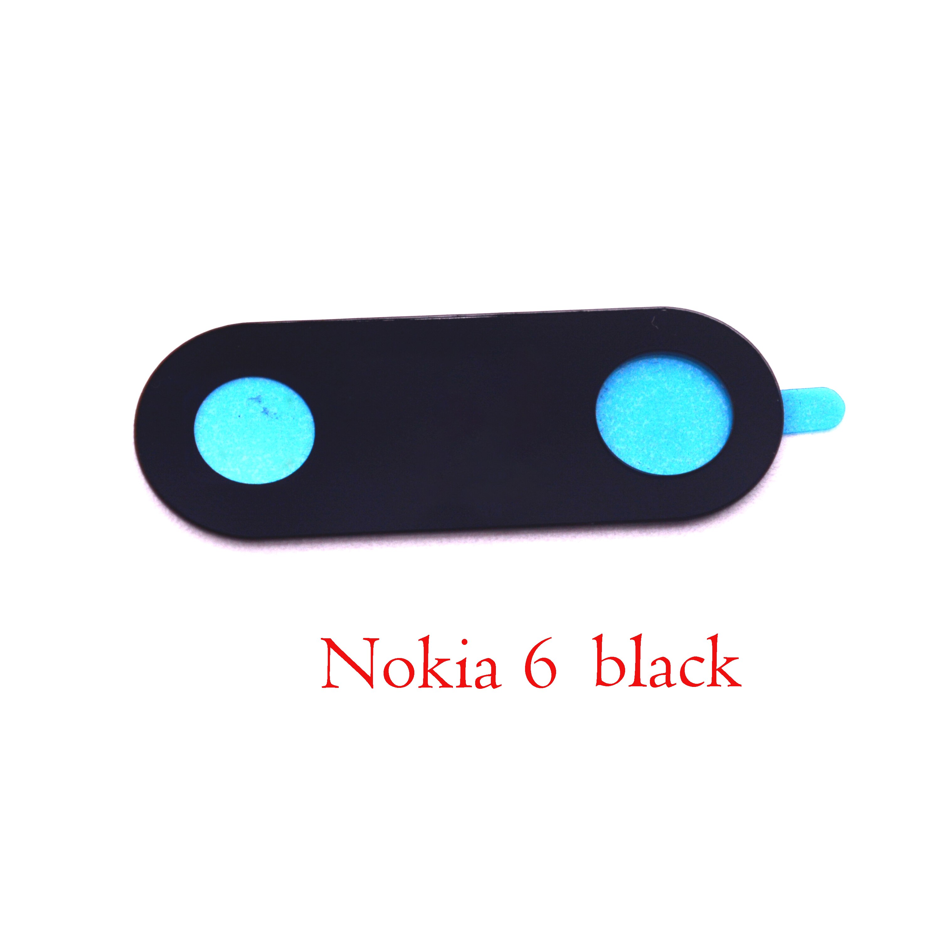 Terug camera glazen lens voor Nokia 5 5.1 plus voor Nokia 6 6.1 plus voor Nokia 7 7 Plus 7.1 voor Nokia 8 voor Nokia 8.1: for nokia 6 black