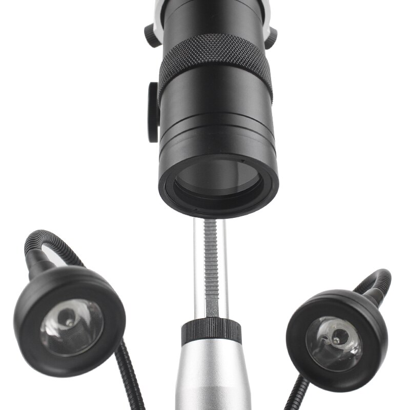 1080P HDMI USB Electronic Digital Video Microscope Camera 130X Zoom C Mount Lens USB LED Light For Lab PCB Phone Repair Tools