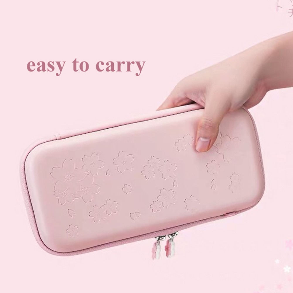 Leuke Roze Sakura Voor Nintend Schakelaar/Lite Accessoires Opbergtas Beschermende Shell Cover Case Voor Nintendo Schakelaar Lite Mini