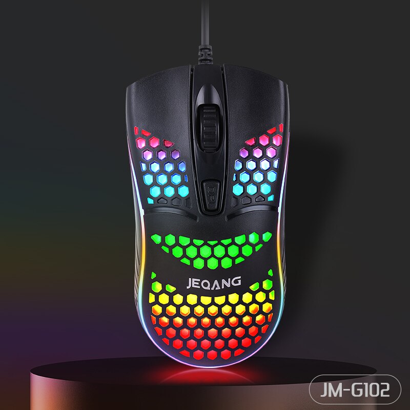 G-102 Hole Hollow Mouse 4 Keys Wired Optical Mouse Lightweight Gaming Office Mouse Suitable For Video Games Office Peace Game