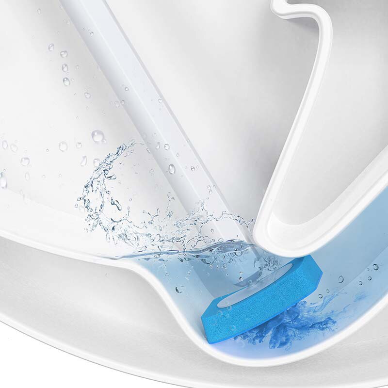Brosse de toilette jetable à Long manche, tête de brosse remplaçable sans poinçonnage, ensemble d&#39;accessoires de salle de bain ménagers, outils de nettoyage de WC
