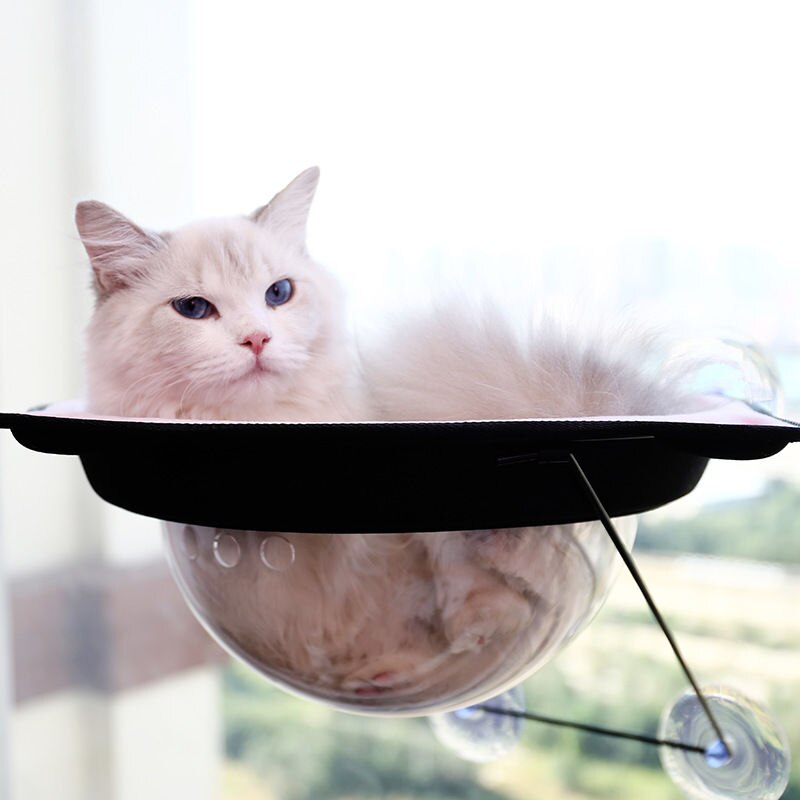 Saugnapf Katze Hängematte Hängen Glas Katze Nest Vier Jahreszeiten Universal Fenster Sill Nest Pet Liefert Saug Wand Raum Kapsel: Space Capsule Suctio / Orange