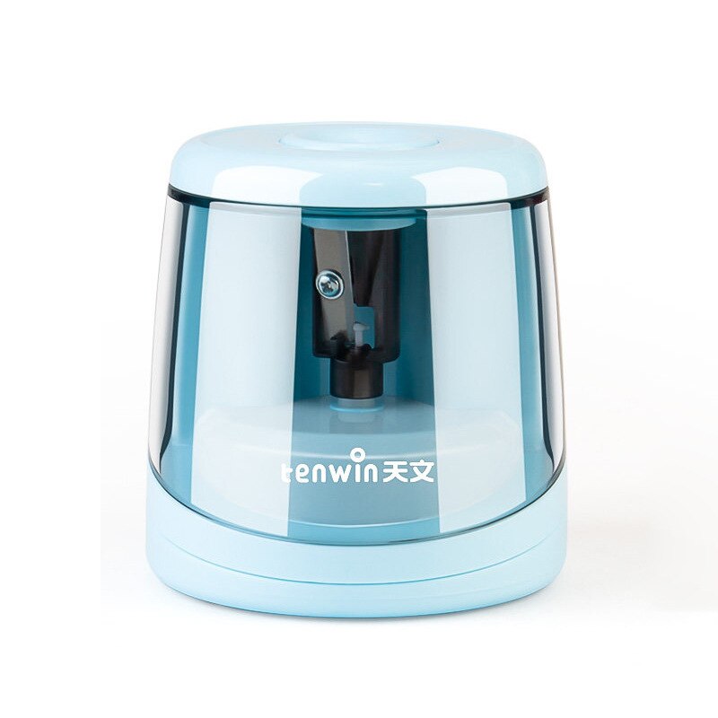 TENWIN Student Pencil Sharpener Electric vertical Blades for Artists Automatic Pencils Cutter Stationery Office School Supplies