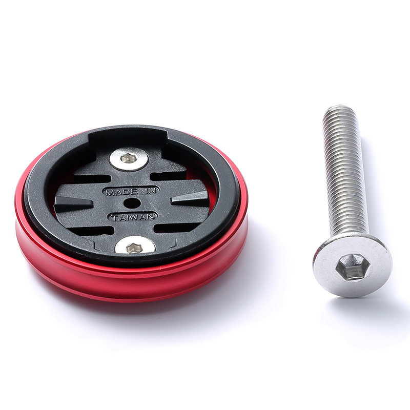 Garmin Edge Stuurpen Top Cap Mount Fiets Zwaartekracht Cap Mount Voor Garmin Bryton Wahoo Cateye Xoss Igpsport Blackbrid Computer.: For Garmin Red