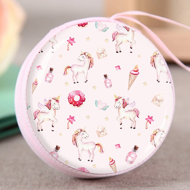 Mode Schattige Kinderen Portemonnee Kleine Vrouwen Coin Zakken Mooie Afdrukken Portemonnee Dier Bloem Muntzakken Meisjes Coin tassen: 7