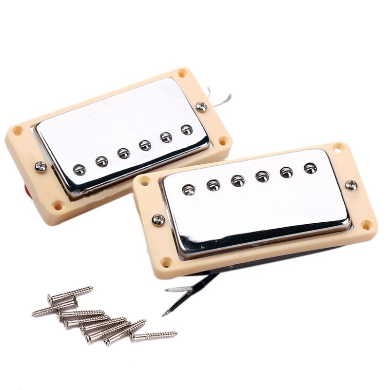 FLEOR Humbucker Pickup Set – Dubbele Spoel Pickups Voor Elektrische Gitaar, Zwart