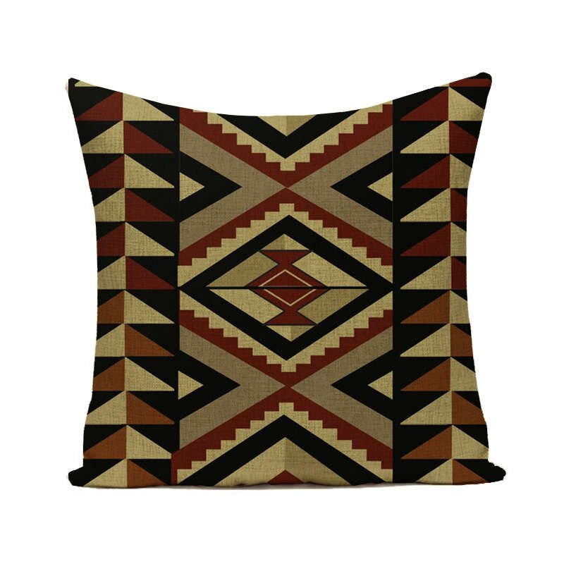 Sierkussen Gevallen Bohemian Aztec Geometrische Patroon Kussenhoes 45Cm X 45Cm Thuis Woonkamer Decoratie Linnen/katoen Kussensloop: 15