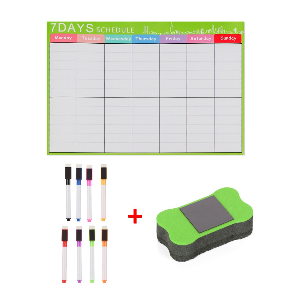 1 set Fridge Calendar, Magnetic Dry Erase Calendar , Monthly Calendar Whiteboard, Desk & Wall & Fridge Calendar/Planner: SET 4
