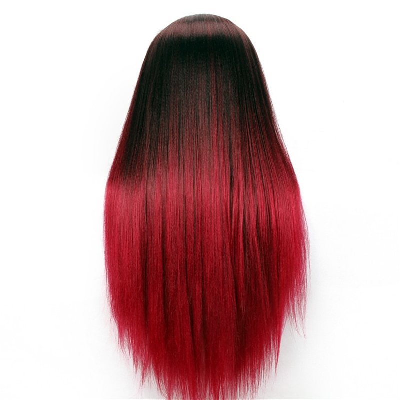 Red Hair Mannequin Hairdressing Training Head Change Color Training Thick Red Hair Mannequin Head
