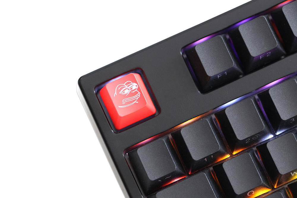 Nowość Shine Through Keycaps ABS Etched back lit black red r1 ESC Sad Frog THX meme Internet Trends