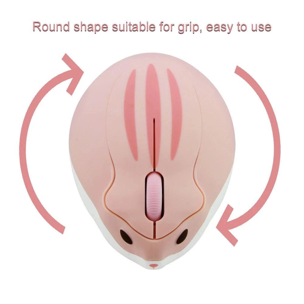 Cute wireless hamster mouse girl cartoon animal mouse computer notebook universal wireless mute mouse