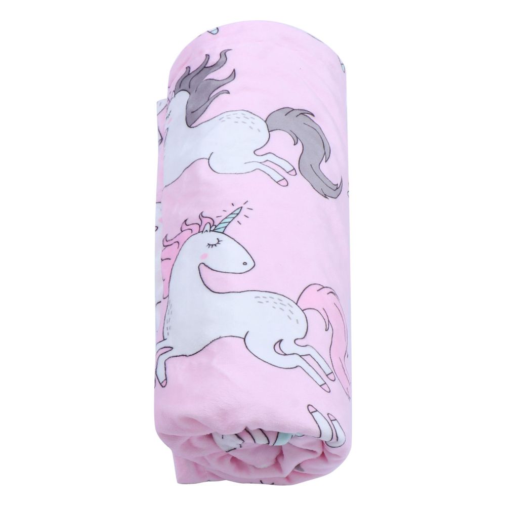 Double-sided Baby Blanket Adorable Kids Blanket Plush Sleeping Blanket