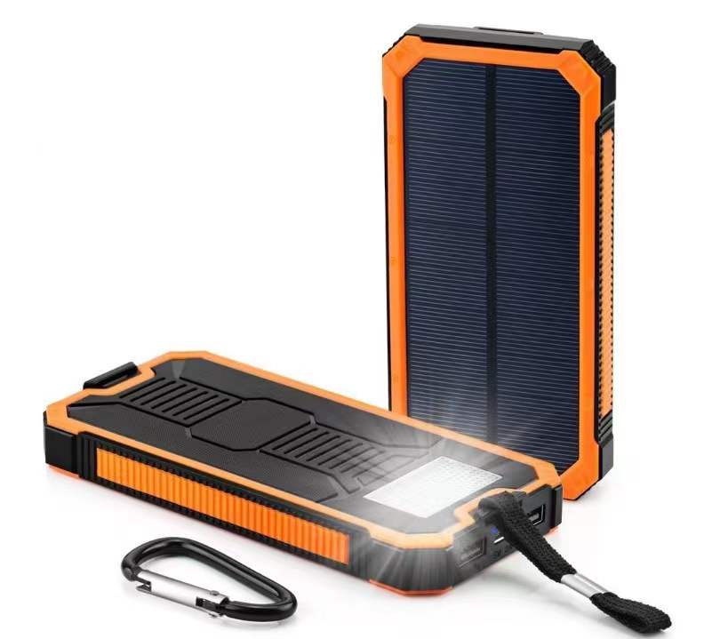 Voor Alle Telefoon Iphone Huawei Xiaomi Enorme Capaciteit Solar Power Bank 80000Mah Dual-Usb Waterdichte Solar Power Bank batterij Oplader: Orange