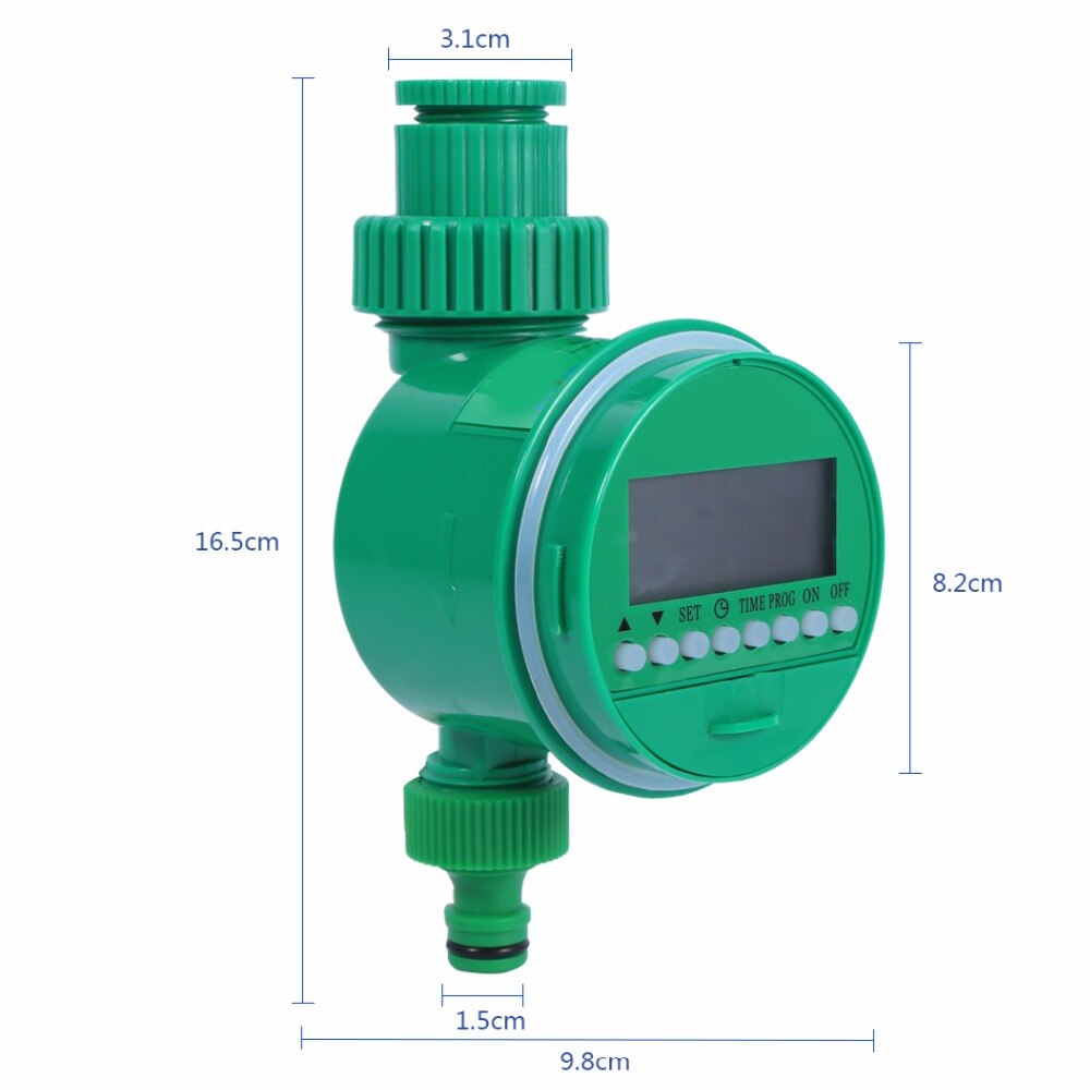 Vatten timer vattentät automatisk bevattning timer elektronisk trädgårdsbevattning timer ventil sprinkler