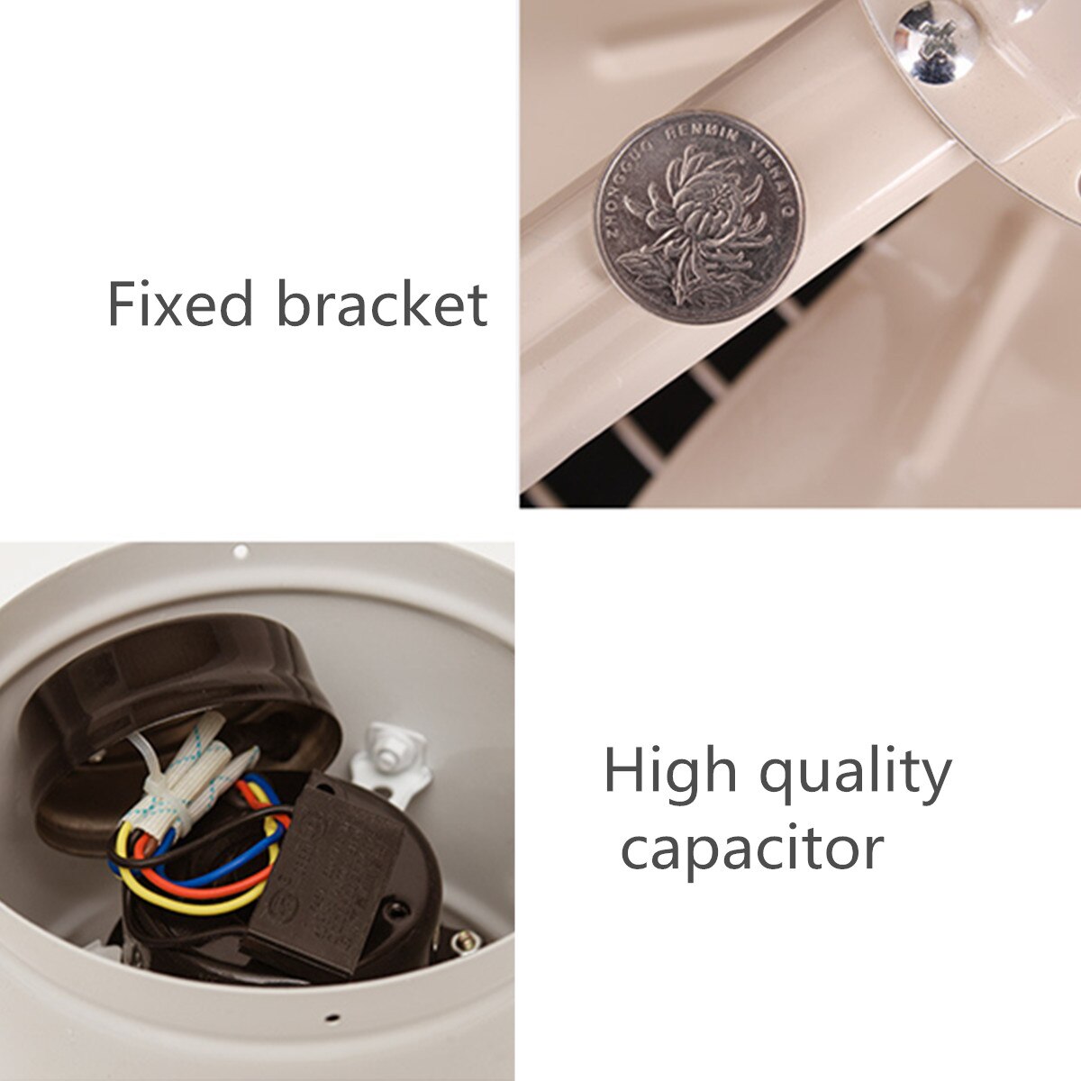 60W 10 12inch Industrial Ventilation Extractor Metal Axial Exhaust Air Blower Fan High Speed Air Extractor Kitchen Bedroom 220V