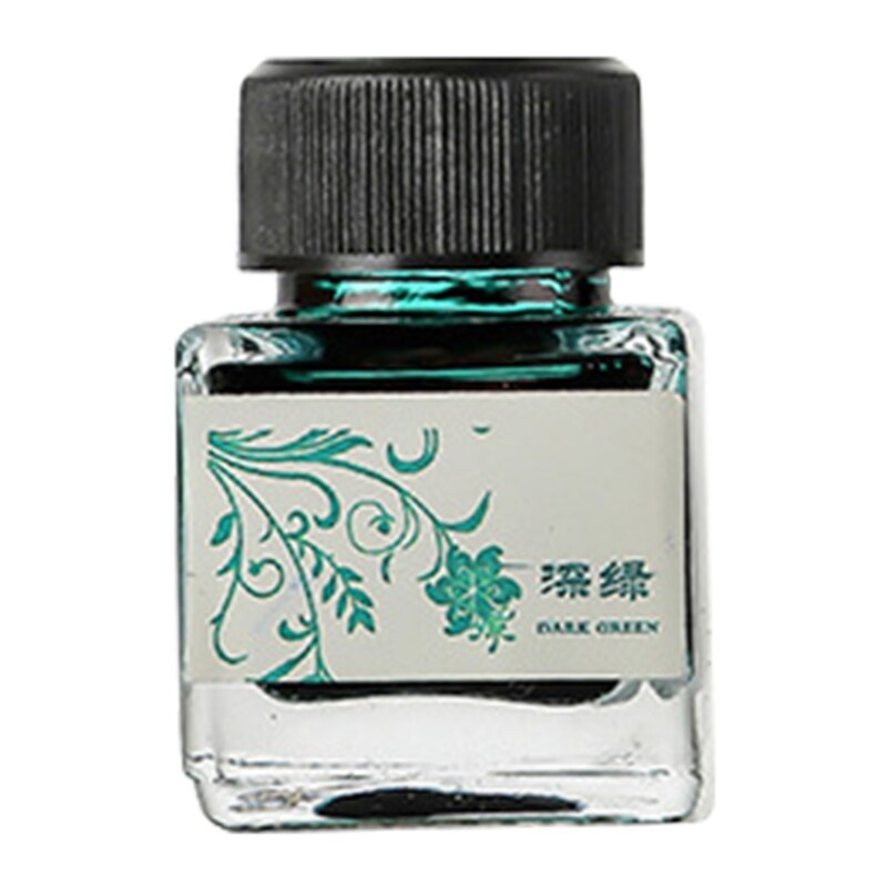 25ml Bottled Glass Smooth Writing Fountain Pen Ink Refill School Student Stationery Office Supplies,11 Colors for Choices: 8