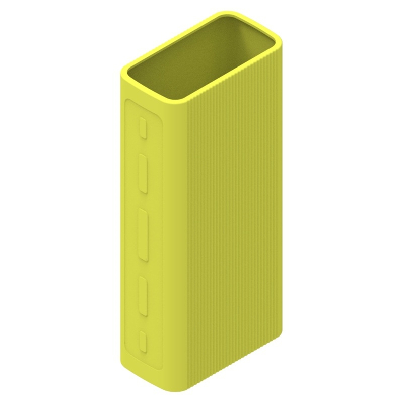 PB3018Z Voor Xiaomi Opladen Mobiele Power 30000Mah Soft Rubber Silicone Bescherm Case Cover Skin Sleeve Bescherm Shell Case: Green