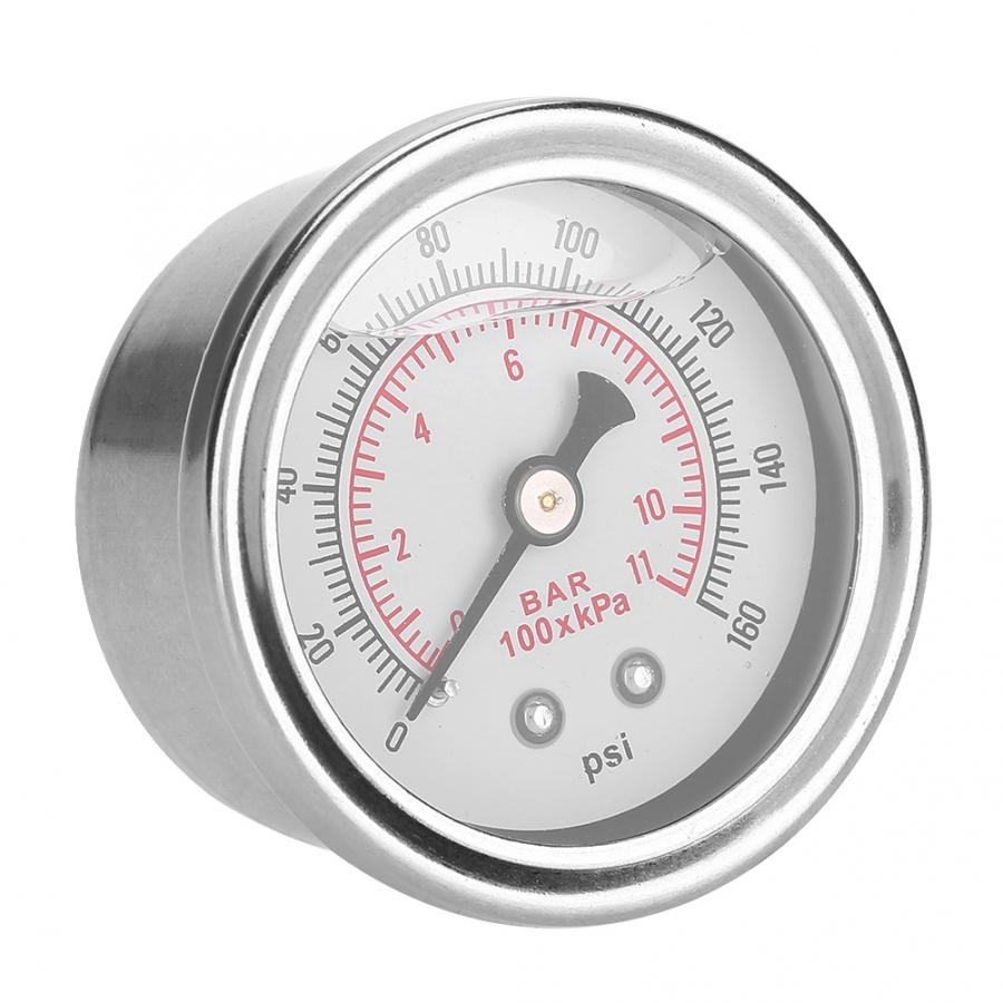 0-160 PSI/bar Car Fuel Pressure Regulator Gauge Liquid Fill Fuel/Oil Meter fuel pressure regulator valve car accessories