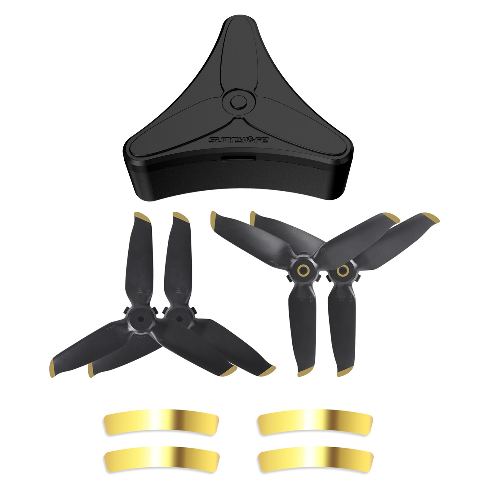 Quick Release 5328S Propellers for DJI FPV Combo Props Paddle Blade Replacement Wing Fan Spare Part for DJI FPV Drone Accessory: 2 gold with 1 box