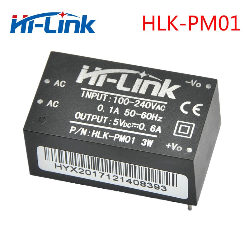 Hi-Link ac dc 5v 3w mini power supply module 220v isolated switch mode power module supply HLK-PM01