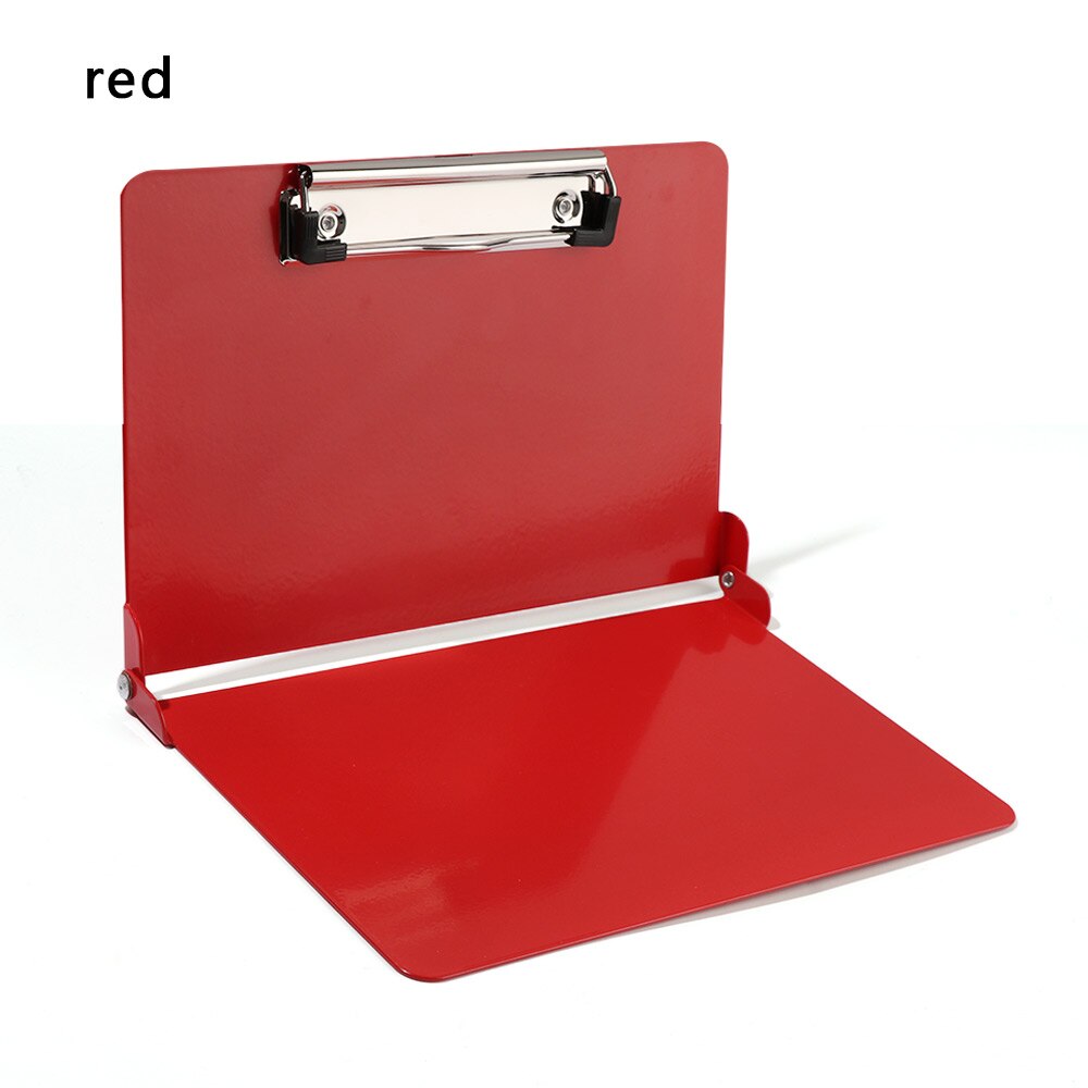 Solid Color Aluminum Student A4 File Folder Business Office Stationery Loose-leaf Folder Document Storages Office Supplies: red