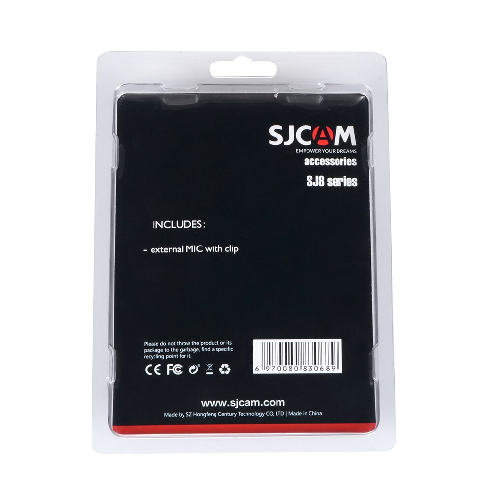 Original SJCAM SJ8/SJ9 Series Accessories Type C External Microphone for SJCAM SJ8 Pro/Plus/Air SJ9 Strike/Max Action Camera