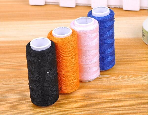 A Roll 200yards/Roll Home Sewing Machine Line Color Polyester Line Garment Sewing Thread Hand Sewing Thread Coarse Sewing Line