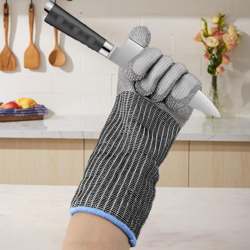 Kettenhandschuhe zum Schneiden, geschnittene Handschuhe, Küche, Edelstahldraht, Sicherheits-Schneidezubehör, Sicherheits-Arbeitshandschuhe zum Schneiden von Fleisch