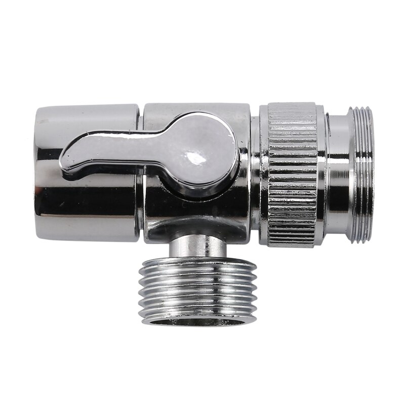 2X Faucet Valve Diverter Sink Valve Water Tap Faucet Splitter Adapter Home Bathroom Kitchen Diverter