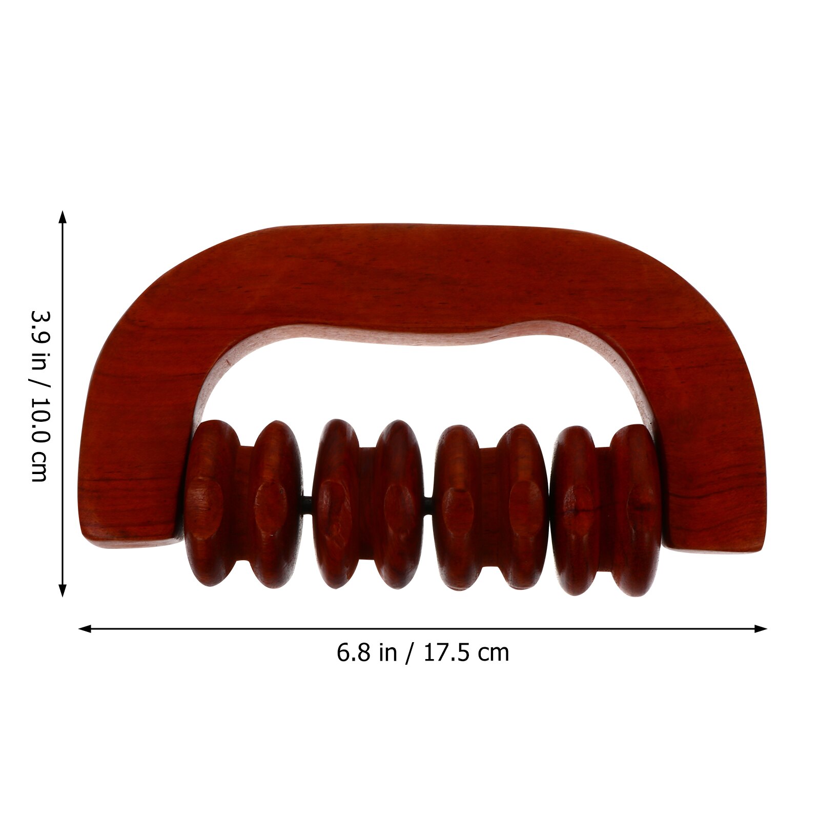 1 Pc Hand-held Muscle Massager Fitness Roller Muscle Roller (Wood Color)