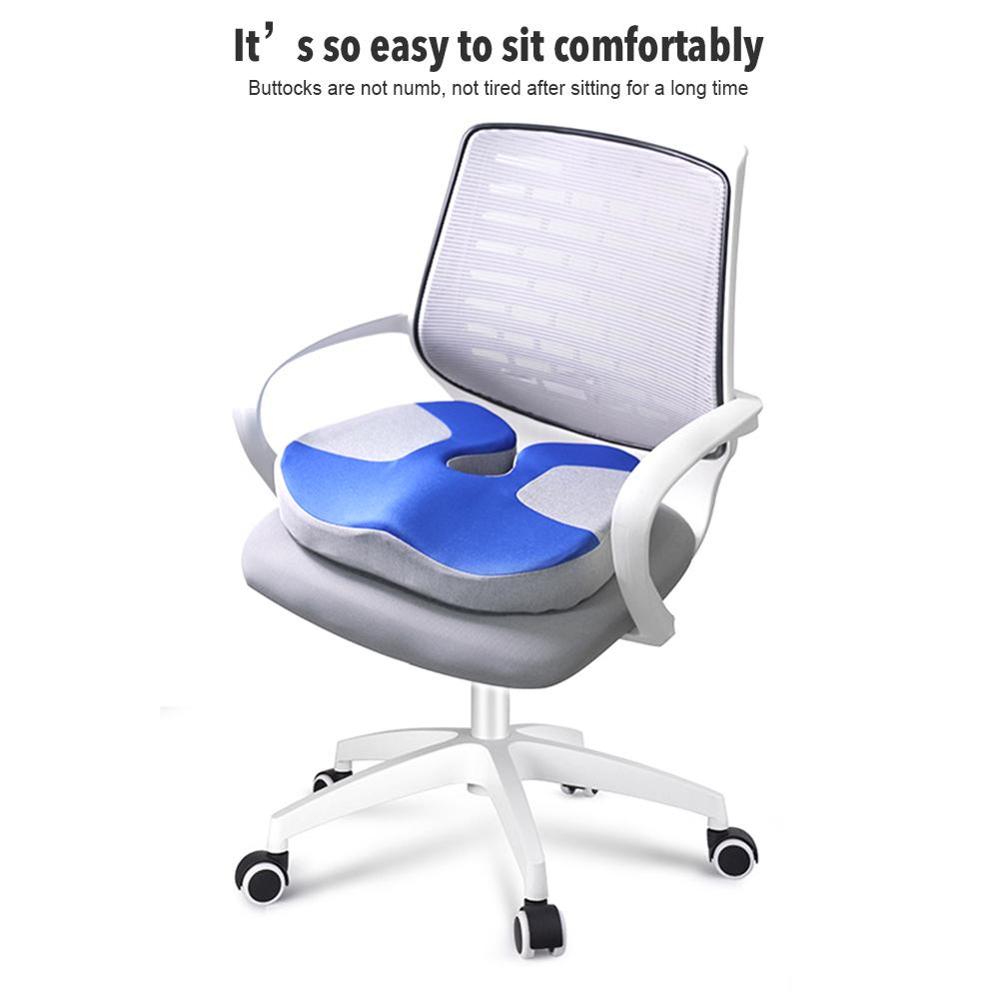 Memory Foam Zitkussen Orthopedisch Kussen Stuitbeen Bureaustoel Kussen Hip Autostoel Rolstoel Heupen Massage Wervels Seat Pad