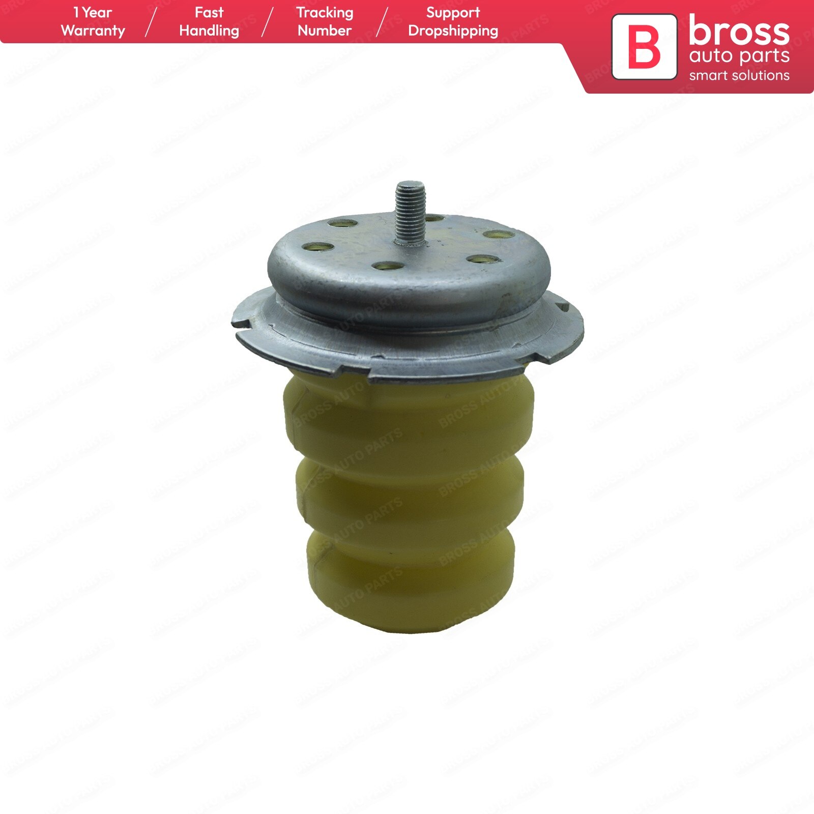 Bross-piezas de automóviles BSP912 para Ducato Jumper Boxer Relay 516688-On, suspensión trasera, hoja, muelle de tope 1351266080, 5166,88, 2006