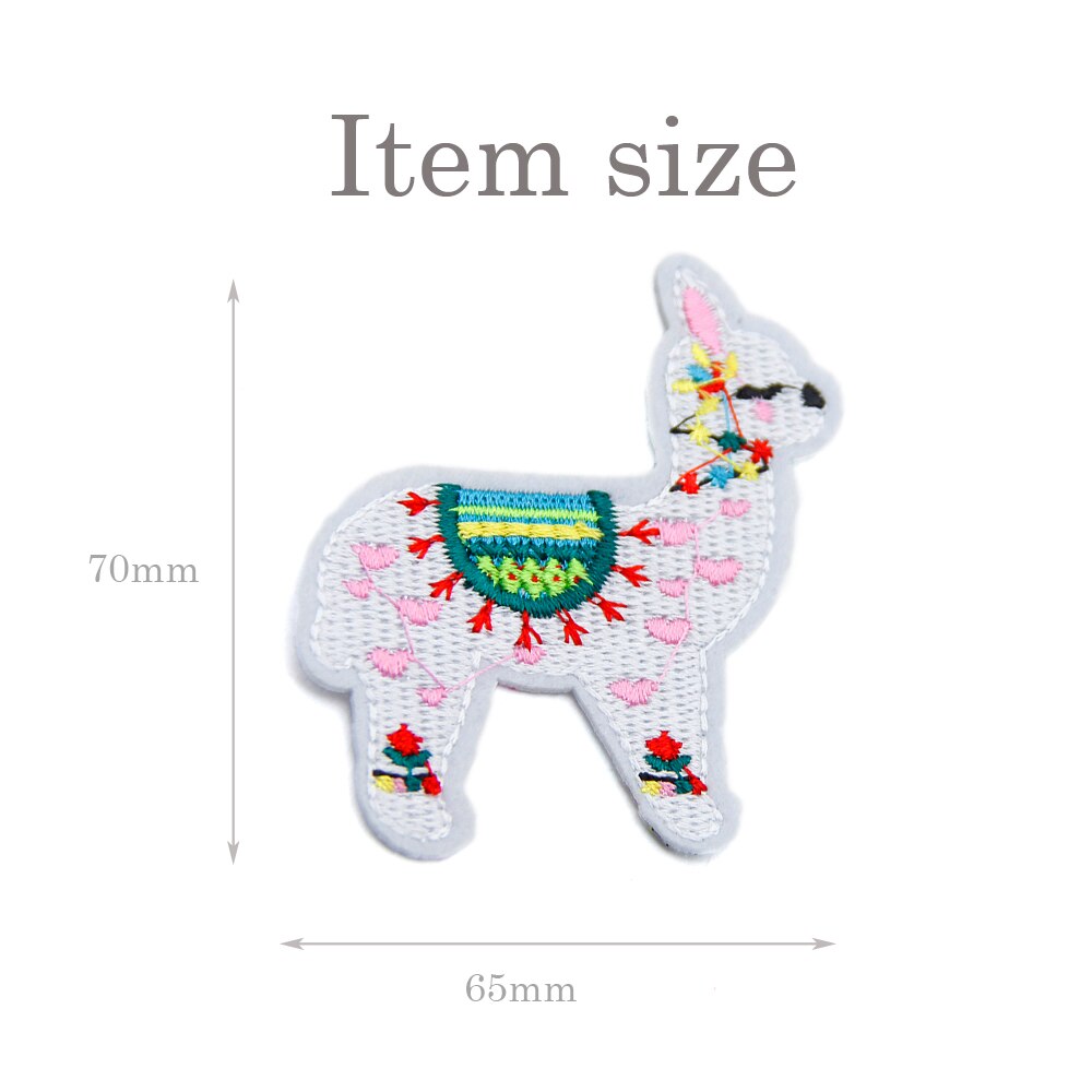 5 Pieces Alpaca Shape No-woven Embroidery Patch For Clothing Sewing ,DIY Handmade Materials,5Yc5879: 1071621001