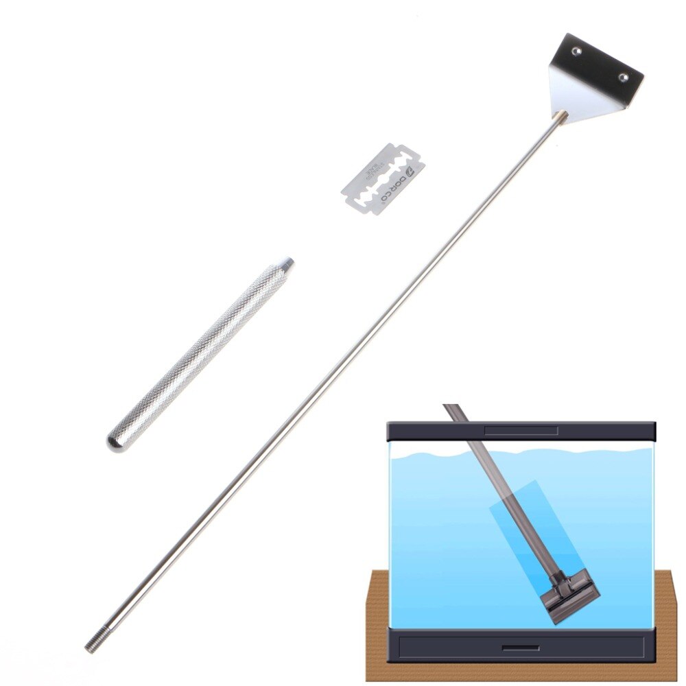 Aquarium Glas Aquarium Rvs Coralline Algen Schraper Blade Cleaner Aquario Acessório Aquarium Cleaner