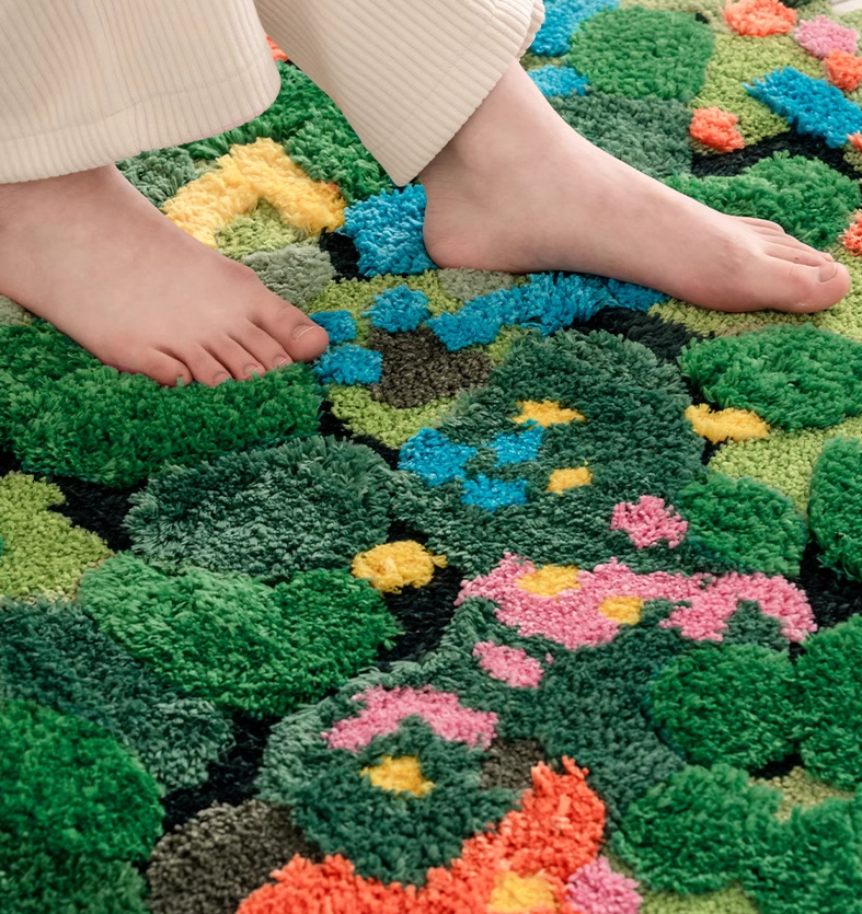 3D mech tuftowanie Mata łazienkowa Dywan robić salonu Długi dywanik nocny Miękka podkładka podłogowa robić sypialni Wystrój domu