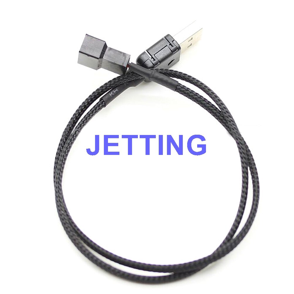 JETTING USB A male to Fan 3-Pin 3pin /4-Pin 4pin Adapter Cable for 5V 50cm
