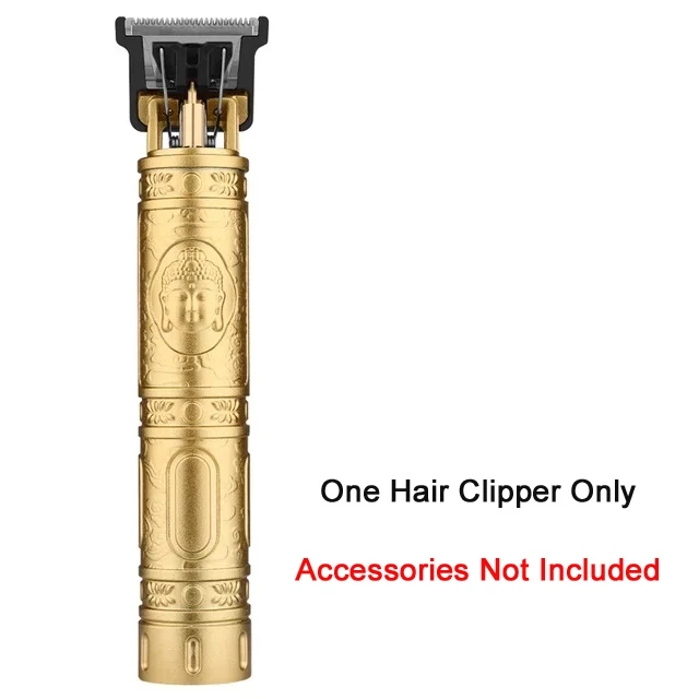 Electric Hair Trimmer for Men Wireless Beard Mustache Grooming Kit Powerful Facial Hair Clipper for Barber Shop: Yellow