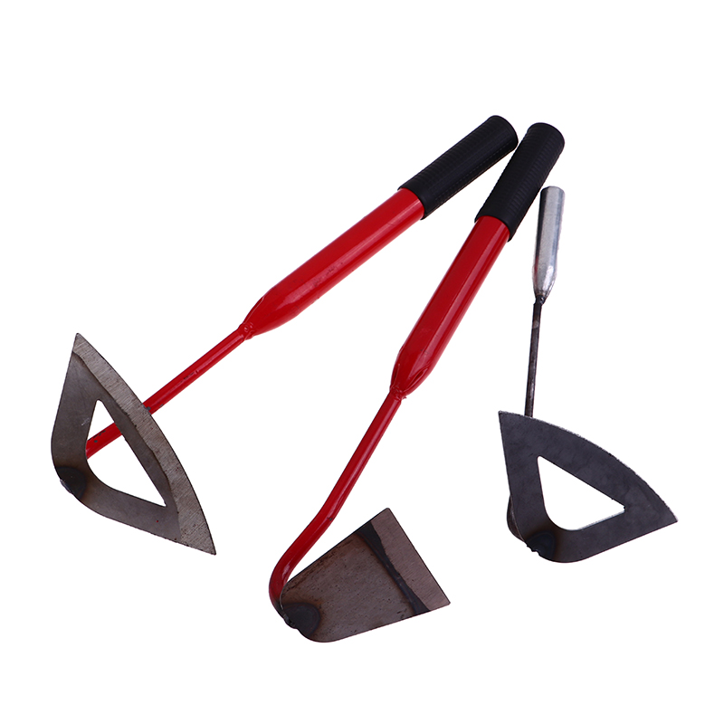 Steel Hardened Hollow Hoe Handheld Weeding Rake Planting Vegetable Farm Garden Tools Agriculture Tool Weeding Accessories