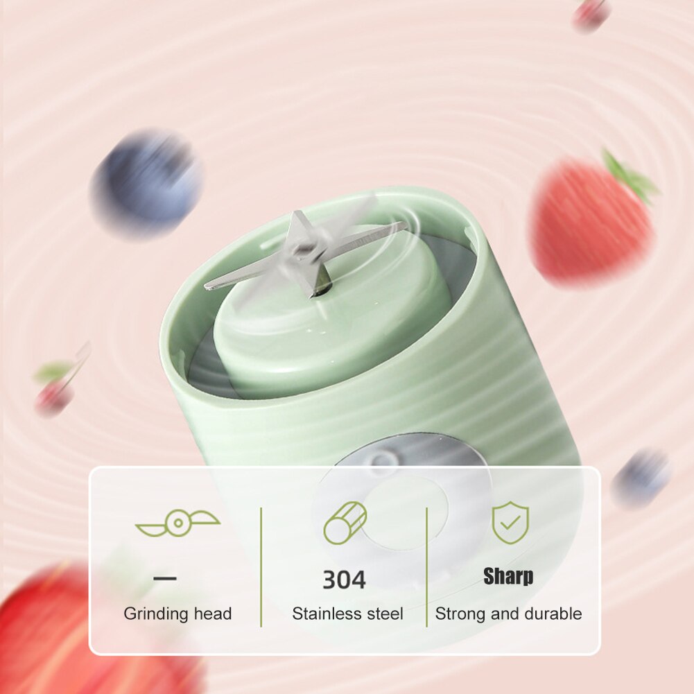 500ml Portable Blender Cup USB Electric Mini Food Smoothie Processor Mixer Juicer Machine Handheld Personal Fruit Squeezer