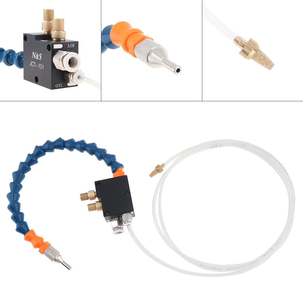 Mist Koelvloeistof Smering Spray System Air Olie Controle Knop/8Mm Air Connector/4Mm Olie Pijp Voor metalen Snijden Graveren Cooling