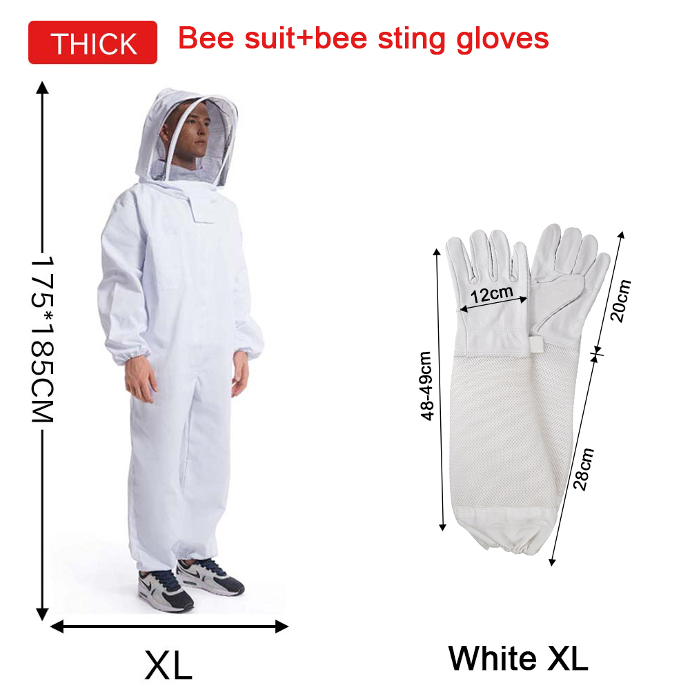 Full Body Beekeeping Clothes Beekeepers Clothes Protection Beekeeping Suit Safty Veil Unisex Children Protective