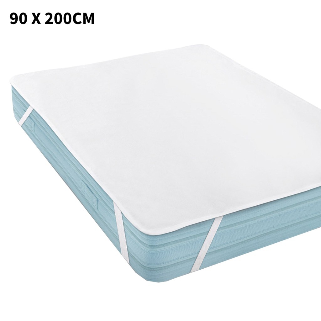 1 Pcs Katoenen Badstof Matras Cover Waterdichte Matrasbeschermer Bed Bug Proof Stof Mijt Matras Cover Matras 90*200 Cm # LR2