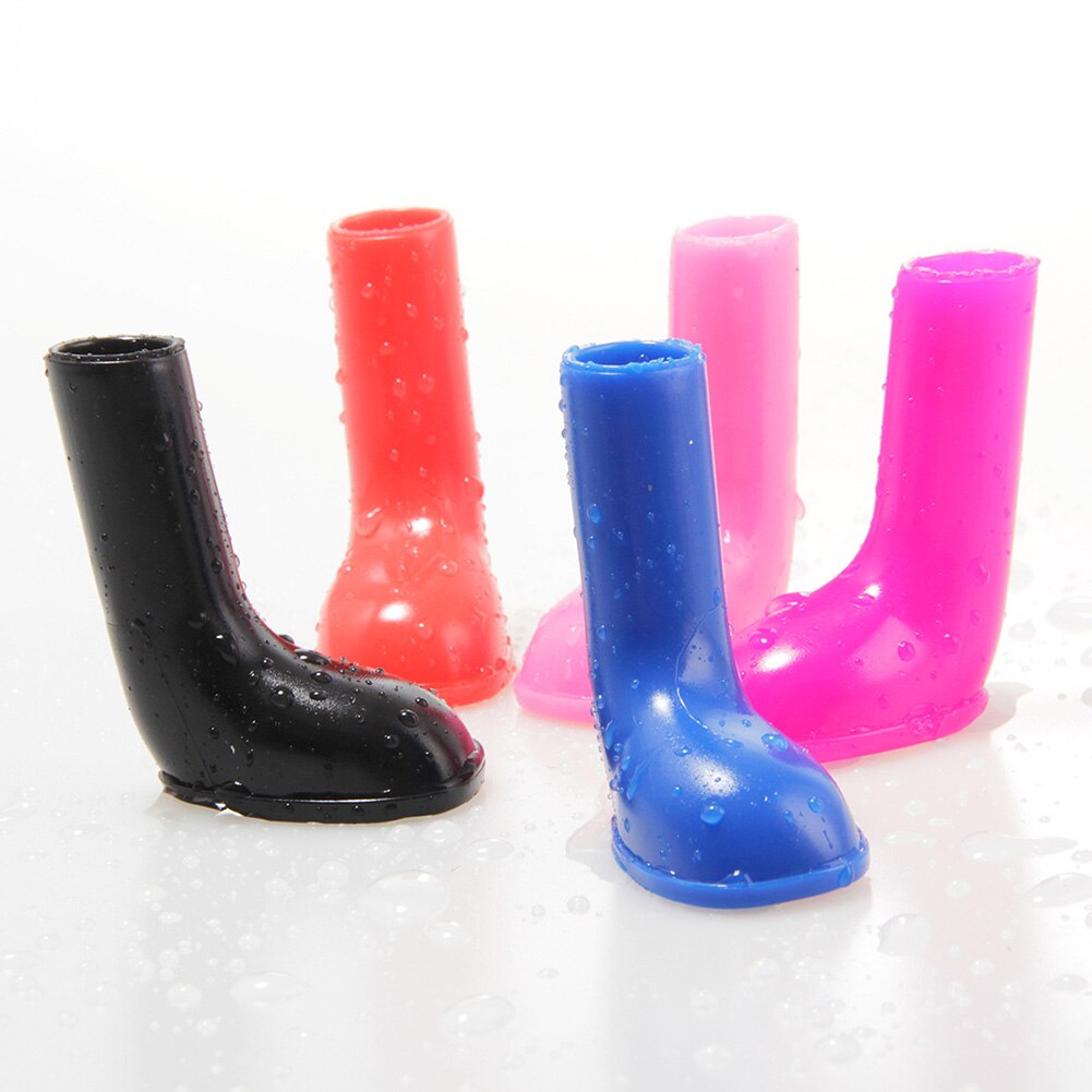 4 pièces chaussures pour chien de compagnie S/M/L imperméable chien bottes chien chiot chaussures antidérapant extensible pour animaux de compagnie bottes de pluie chien de compagnie chaussures de pluie