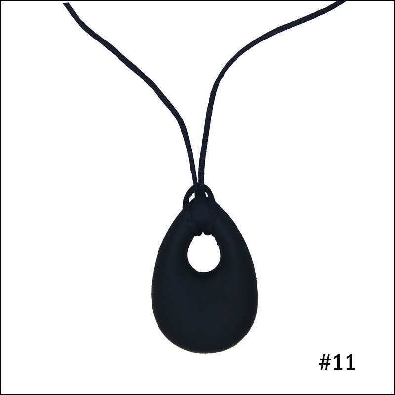 Kids Baby Taai Ketting Bijtring Bijten Chew Resistant Veilig Zintuiglijke Speelgoed BM88: Black