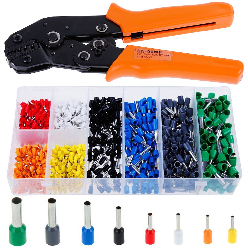 Mini plier cable ferrule crimping tool with 800pcs Cable Wire Terminal Connector Crimp Tool Kit Set