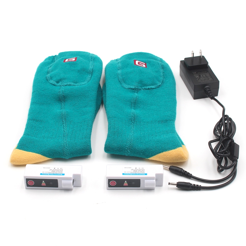 Elektrische Beheizte Socken Warme Socken mit Wiederaufladbare 3,7-Volt Batterie Elastische Warme Gesundheit Socken für drinnen und draussen aktivitäzehn