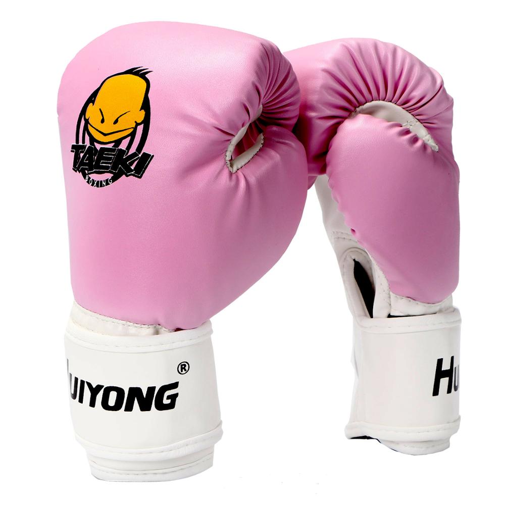 4 Oz enfants gants de boxe, rose belle poinçon mitaines MMA gants PU dessin animé Sparring Djzn gants d'entraînement pour l'âge 3-12 ans