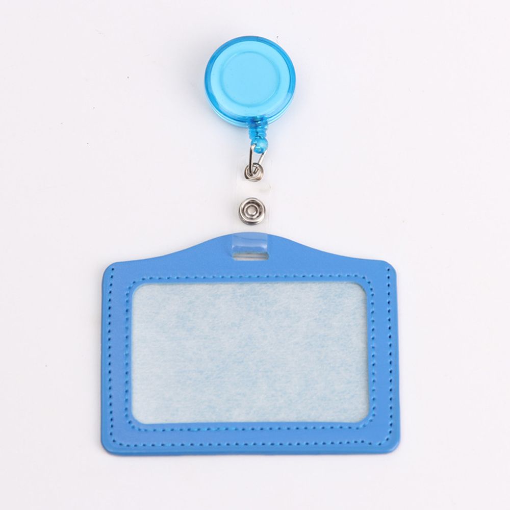 Work ID Card Retractable Pull Badge Holder Transparent Card Cover Student Card Sleeves Bus Card Holder Credit Cards Protector: Light Grey